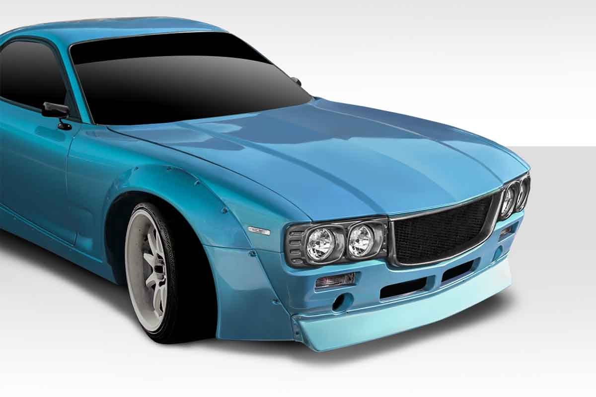 Extreme Dimensions Duraflex TKO RBS V2 Wide Body Hood Compatible With 1993-1997 Mazda RX7 - 1 Piece - 114867