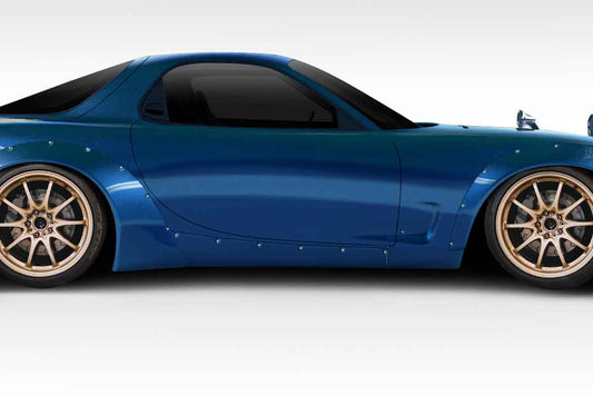 Extreme Dimensions Duraflex TKO Boss Wide Body Side Skirts Compatible With 1993-1997 Mazda RX7 - 2 Piece - 114868