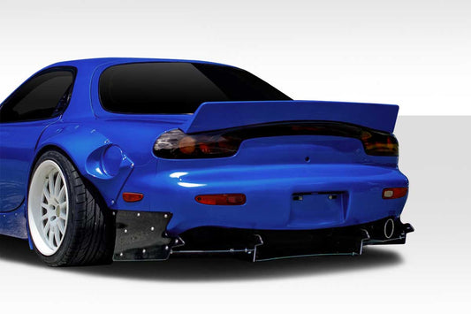 Extreme Dimensions Duraflex TKO Boss Wide Body Rear Lip Add On Spoiler Compatible With 1993-1997 Mazda RX7 - 9 Piece - 114869
