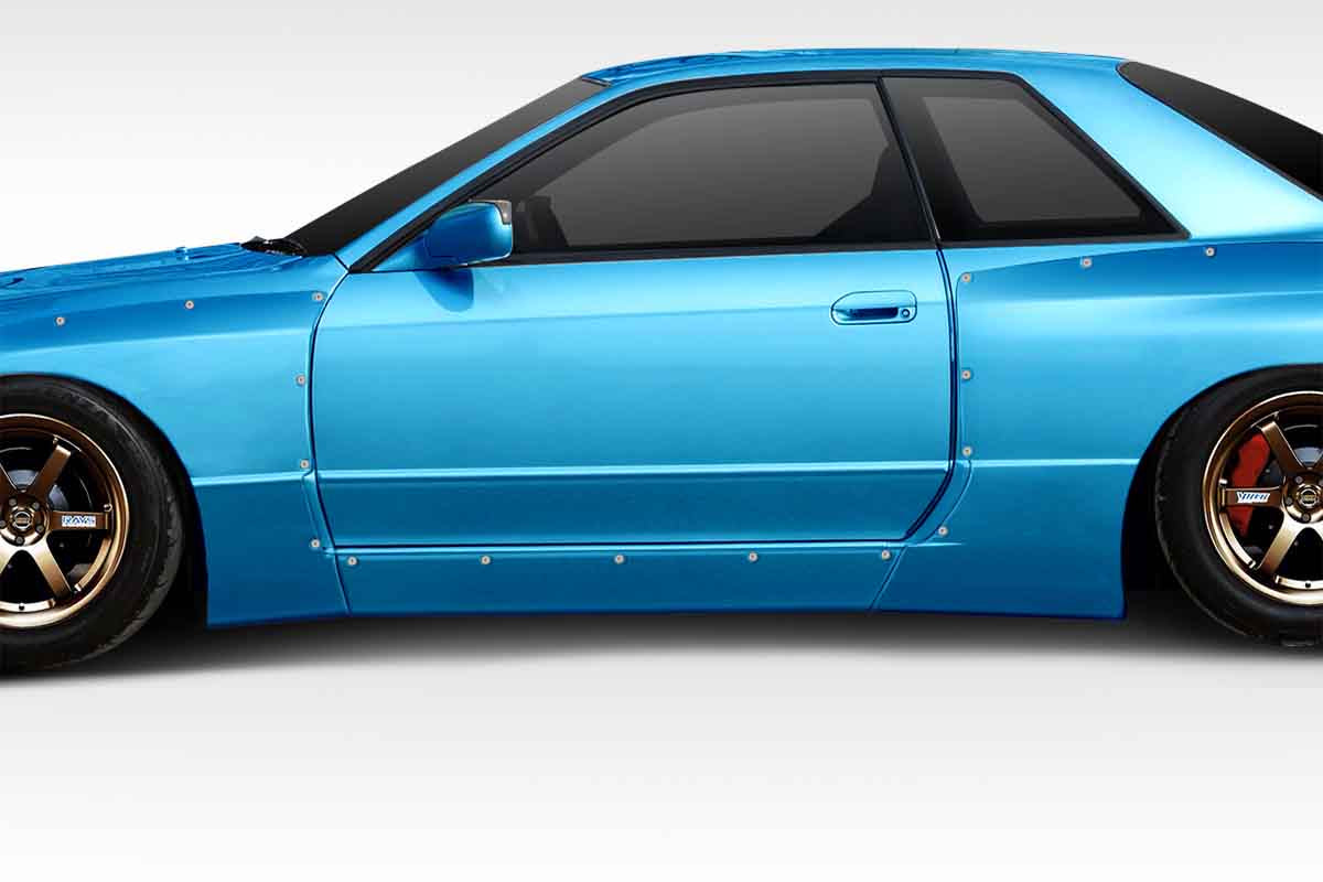 Extreme Dimensions Duraflex TKO RBS Side Skirts Compatible With 1989-1994 Nissan Skyline - 2 Piece - 114876