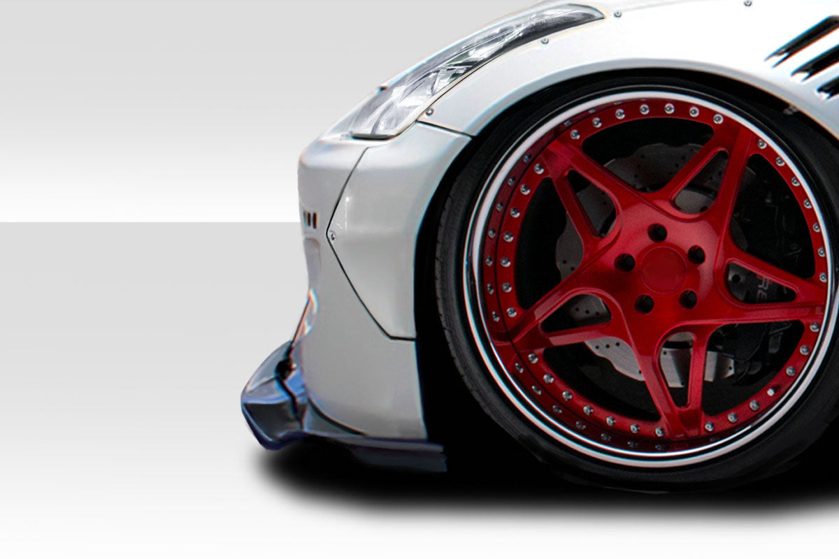 Extreme Dimensions Duraflex RBS Front Fenders Flare Add Ons Compatible With 2003-2008 Nissan 350Z - 2 Piece - 114883
