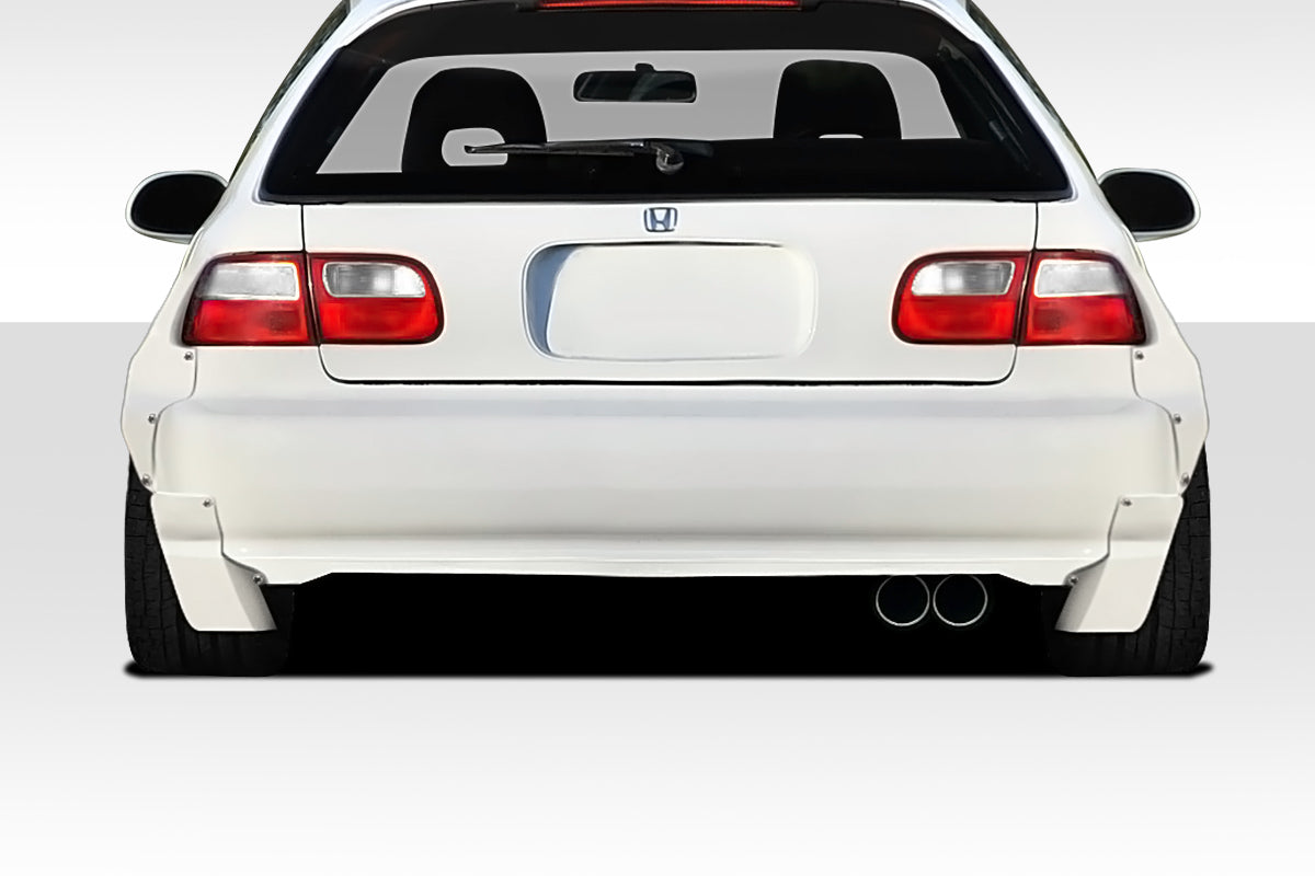 Extreme Dimensions Duraflex TKO RBS Wide Body Rear Bumper Add Ons Compatible With 1992-1995 Honda Civic - 2 Piece - 114902