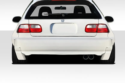 Extreme Dimensions Duraflex TKO RBS Wide Body Rear Bumper Add Ons Compatible With 1992-1995 Honda Civic - 2 Piece - 114902