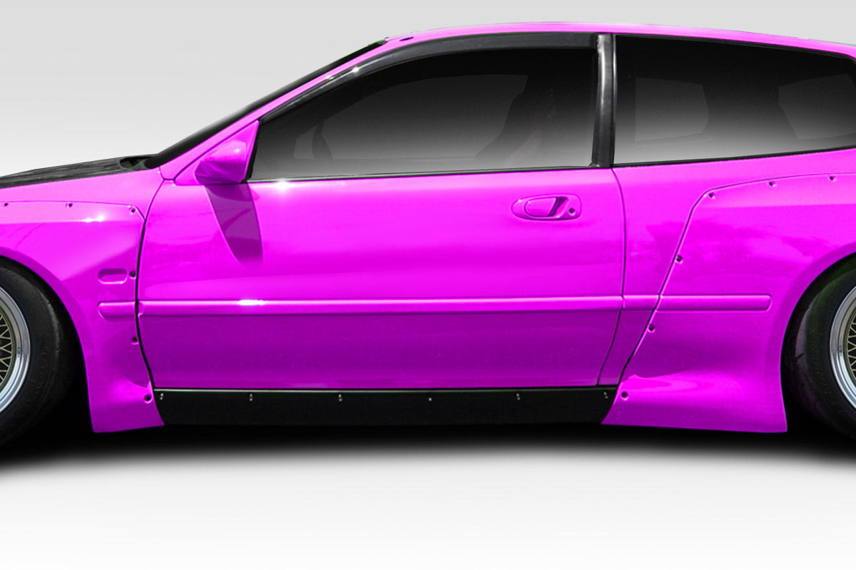 Extreme Dimensions Duraflex TKO RBS Wide Body Side Skirts Compatible With 1992-1995 Honda Civic - 2 Piece - 114903