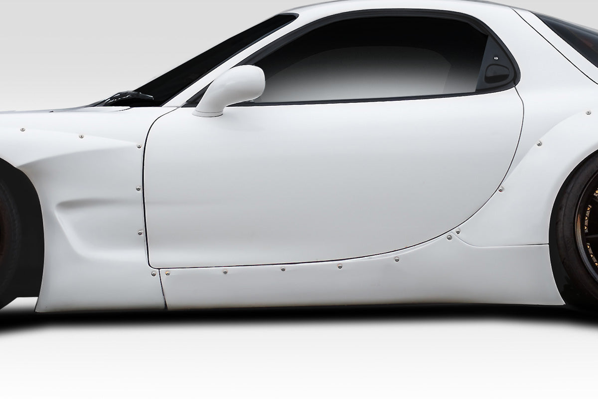 Extreme Dimensions Duraflex TKO RBS Wide Body Side Skirts Compatible With 1993-1997 Mazda RX7 - 2 Piece - 114905