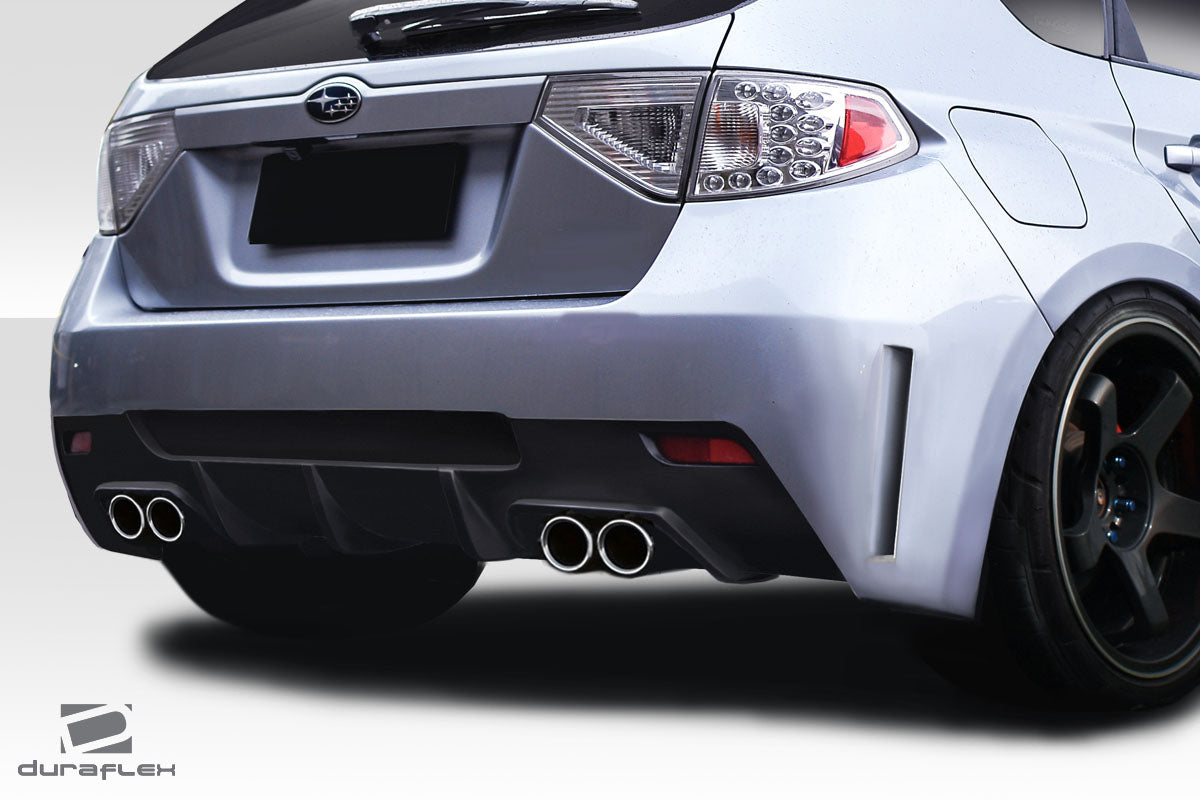 Extreme Dimensions Duraflex VRS Rear Bumper Cover Compatible With 2008-2014 Subaru Impreza - 1 Piece - 114918