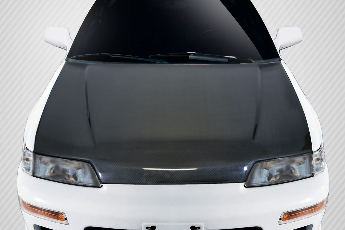 Carbon Creations JDM OEM Look Hood Compatible With 1988-1991 Honda Civic - 1 Piece - 114972