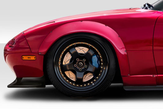 Extreme Dimensions Duraflex TKO RBS Wide Body Front Fenders Flares Compatible With 1990-1997 Mazda Miata - 2 Piece - 114995