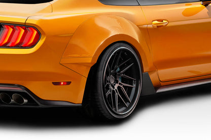 Couture Grid Wide Body Rear Fender Flares Compatible With 2015-2023 Ford Mustang - 4 Piece - 114999