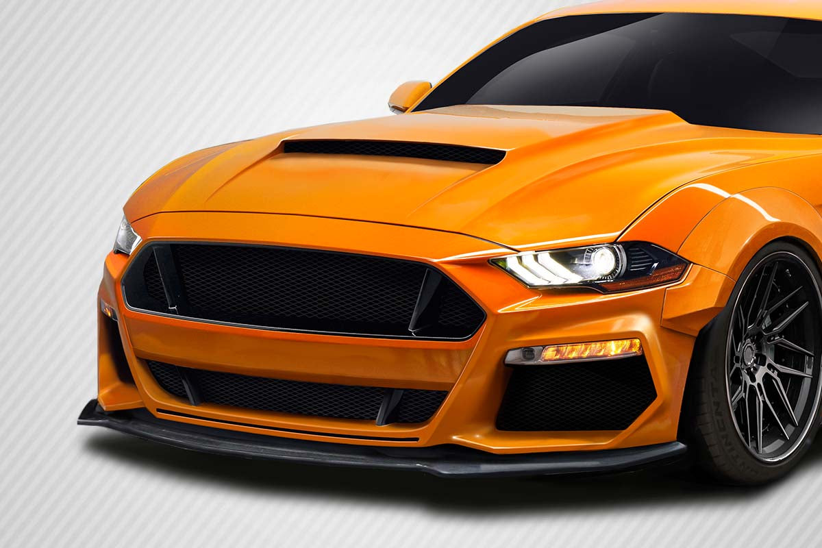 Carbon Creations Grid Front Lip Spoiler Compatible With 2018-2023 Ford Mustang - 1 Piece - 115002