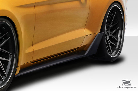 Extreme Dimensions Duraflex Grid V2 Side Skirts Rocker Panels Compatible With 2015-2023 Ford Mustang - 2 Piece - 115004