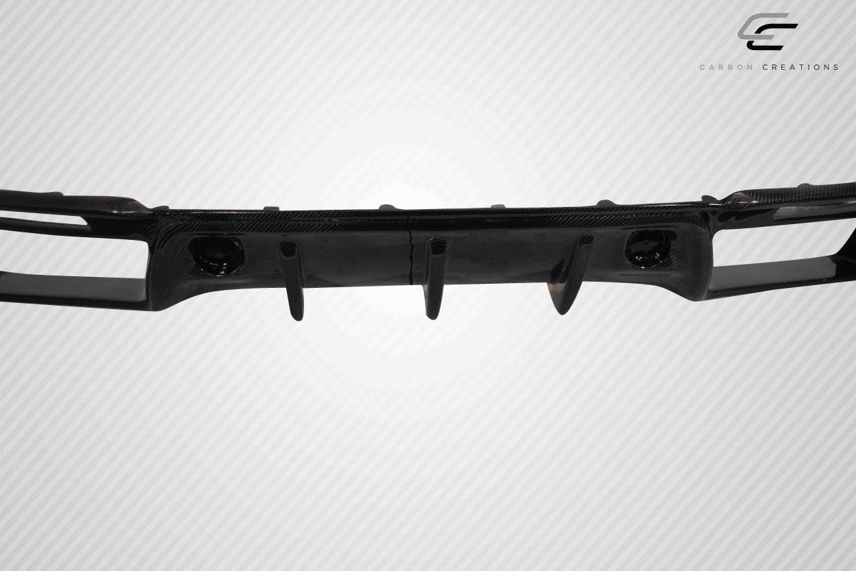 Carbon Creations Grid Rear Diffuser Compatible With 2018-2023 Ford Mustang - 1 Piece - 115006