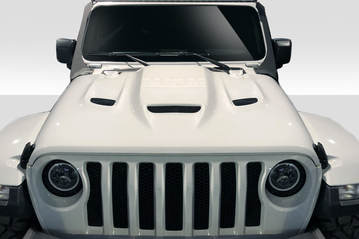Extreme Dimensions Duraflex Hellcat Hood Compatible With 2019-2023 Jeep Wrangler JL Gladiator JT - 1 Piece - 115007
