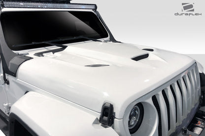 Extreme Dimensions Duraflex Hellcat Hood Compatible With 2019-2023 Jeep Wrangler JL Gladiator JT - 1 Piece - 115007