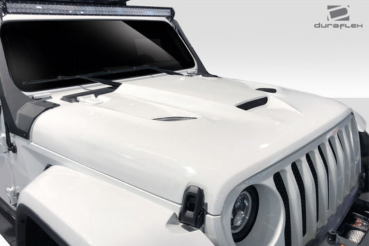 Extreme Dimensions Duraflex Hellcat Hood Compatible With 2019-2023 Jeep Wrangler JL Gladiator JT - 1 Piece - 115007