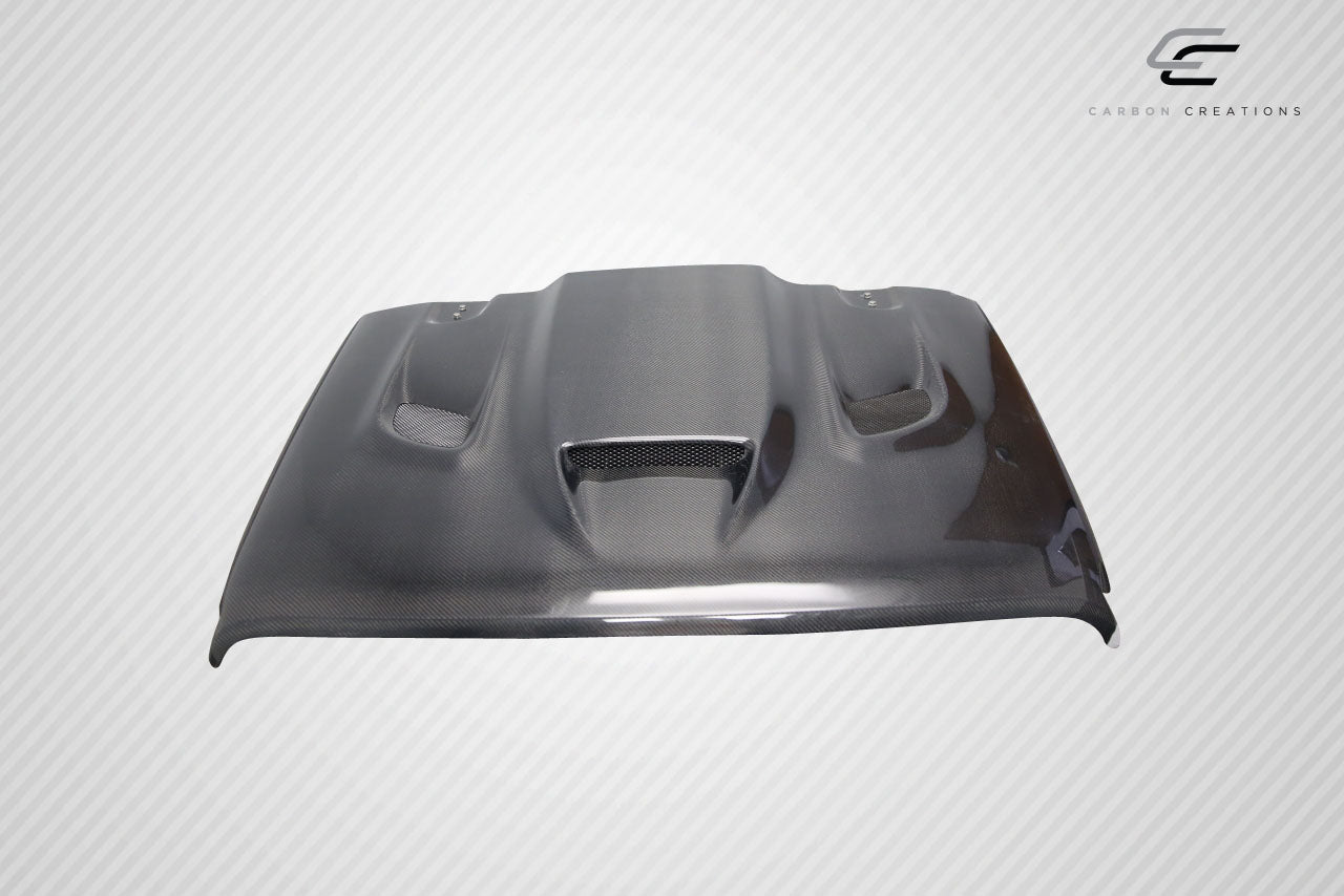 Carbon Creations Hellcat Hood Compatible With 2019-2023 Jeep Wrangler JL Gladiator JT - 1 Piece - 115008