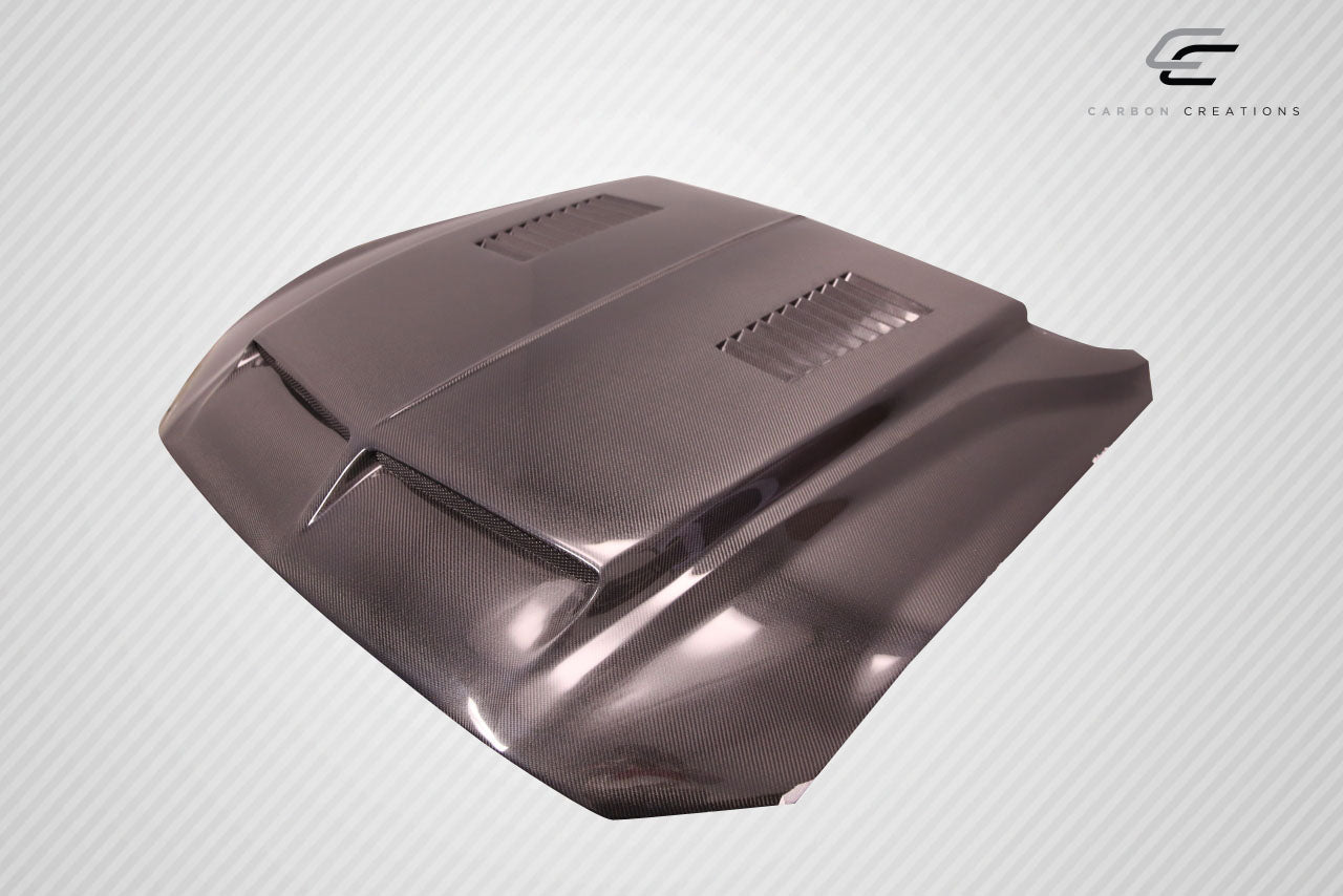 Carbon Creations GT500 Hood Compatible With 2018-2023 Ford Mustang - 1 Piece - 115009