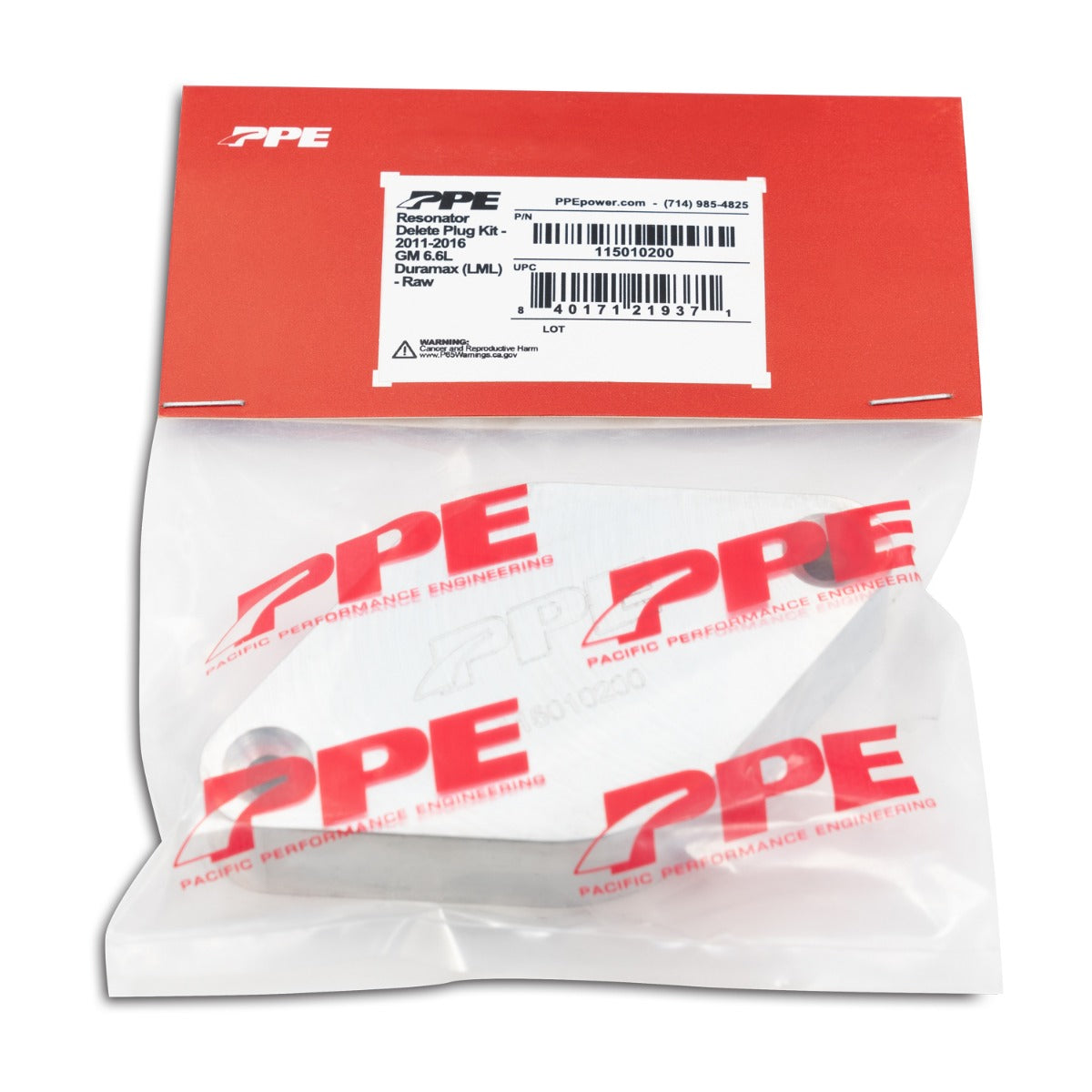 2011 -2016 GM 6.6L Duramax LML Turbo Resonator Delete Plug ppepower