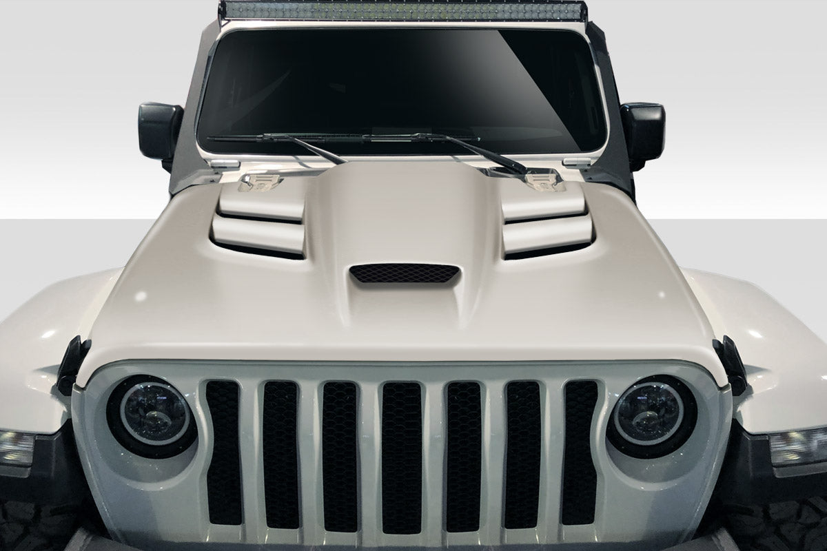 Extreme Dimensions Duraflex Viper Look Hood Compatible With 2019-2023 Jeep Wrangler JL Gladiator JT - 1 Piece - 115030