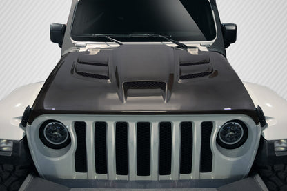 Carbon Creations Viper Look Hood Compatible With 2019-2023 Jeep Wrangler JL Gladiator JT - 1 Piece - 115031
