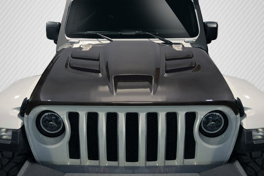 Carbon Creations Viper Look Hood Compatible With 2019-2023 Jeep Wrangler JL Gladiator JT - 1 Piece - 115031
