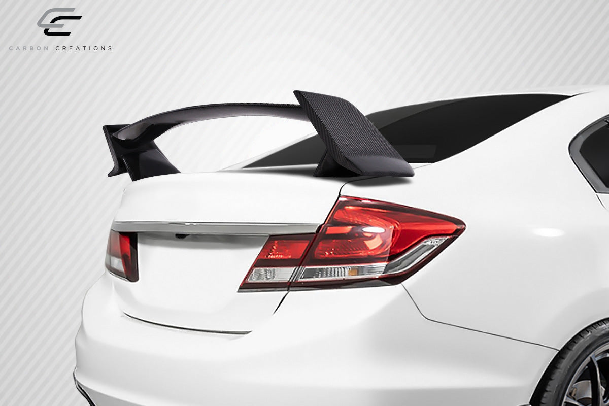 Carbon Creations Type R Style Wing Spoiler Compatible With 2006-2015 Honda Civic - 1 Piece - 115045
