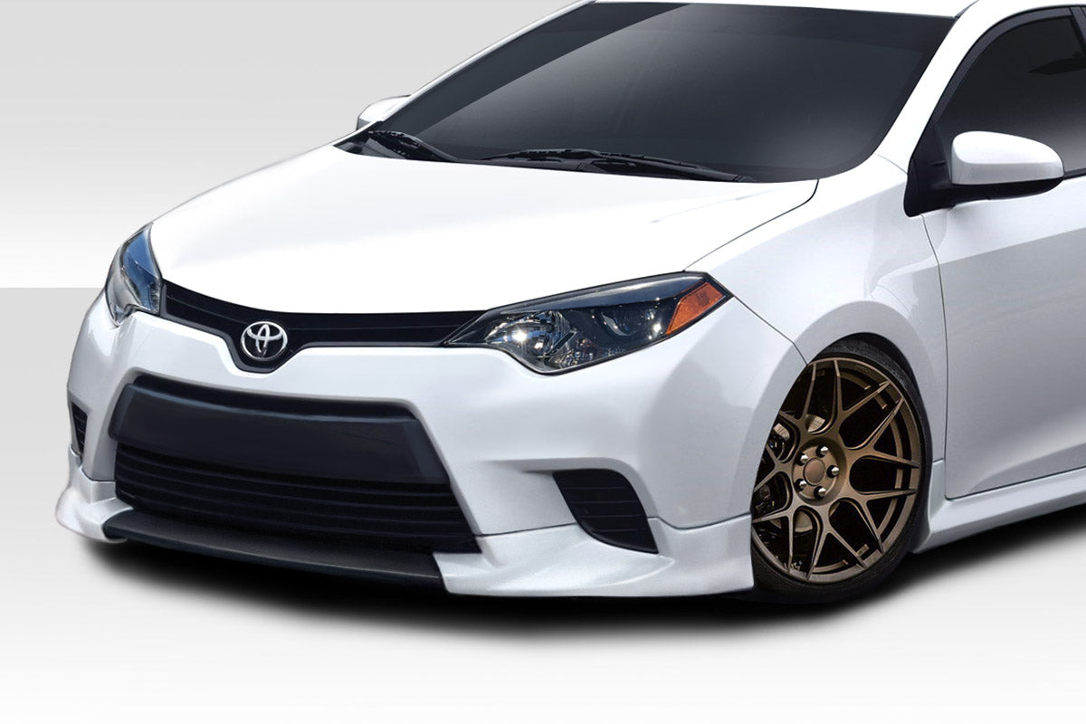 Extreme Dimensions Duraflex Zeta Front Lip Spoiler Compatible With 2014-2016 Toyota Corolla - 3 Piece - 115046