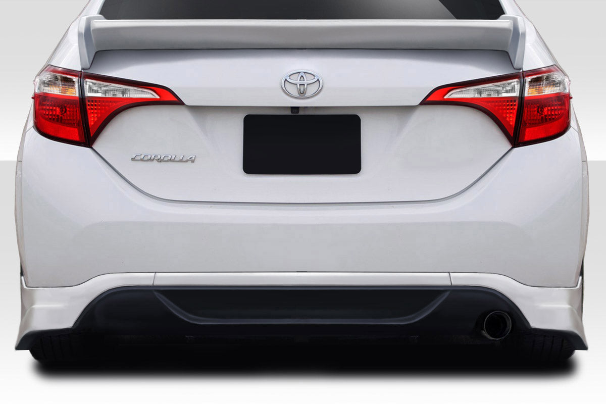 Extreme Dimensions Duraflex Zeta Rear Lip Add On Spoiler Compatible With 2014-2016 Toyota Corolla - 2 Piece - 115049