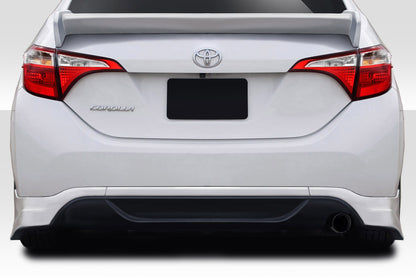 Extreme Dimensions Duraflex Zeta Rear Lip Add On Spoiler Compatible With 2014-2016 Toyota Corolla - 2 Piece - 115049