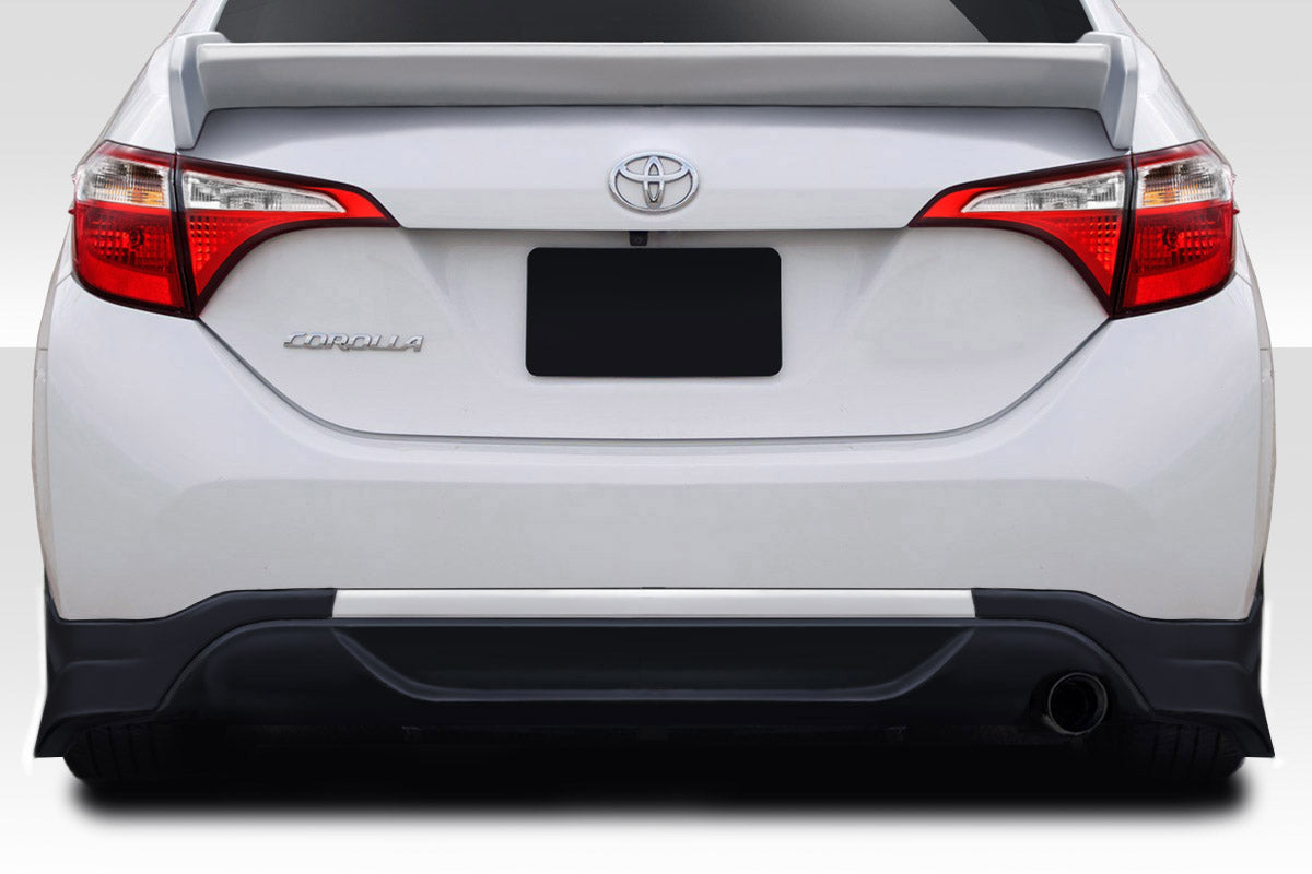 Extreme Dimensions Duraflex Zeta Rear Lip Add On Spoiler Compatible With 2014-2016 Toyota Corolla - 2 Piece - 115049