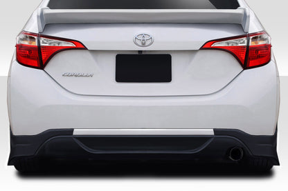 Extreme Dimensions Duraflex Zeta Rear Lip Add On Spoiler Compatible With 2014-2016 Toyota Corolla - 2 Piece - 115049