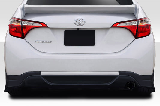 Extreme Dimensions Duraflex Zeta Rear Lip Add On Spoiler Compatible With 2014-2016 Toyota Corolla - 2 Piece - 115049