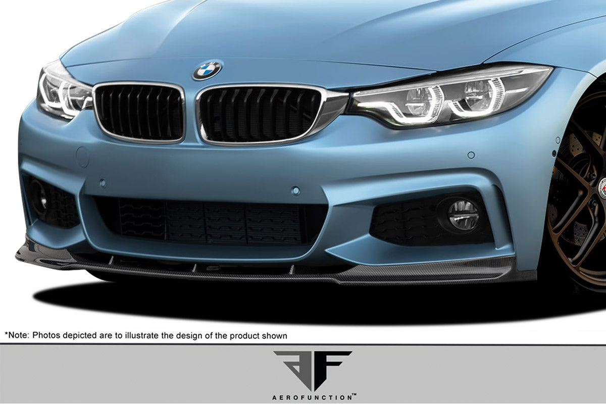 Aero Function AF-1 Front Lip Spoiler ( CFP ) Compatible With 2014-2020 BMW 4 Series M-Sport F32 - 1 Piece - 115061