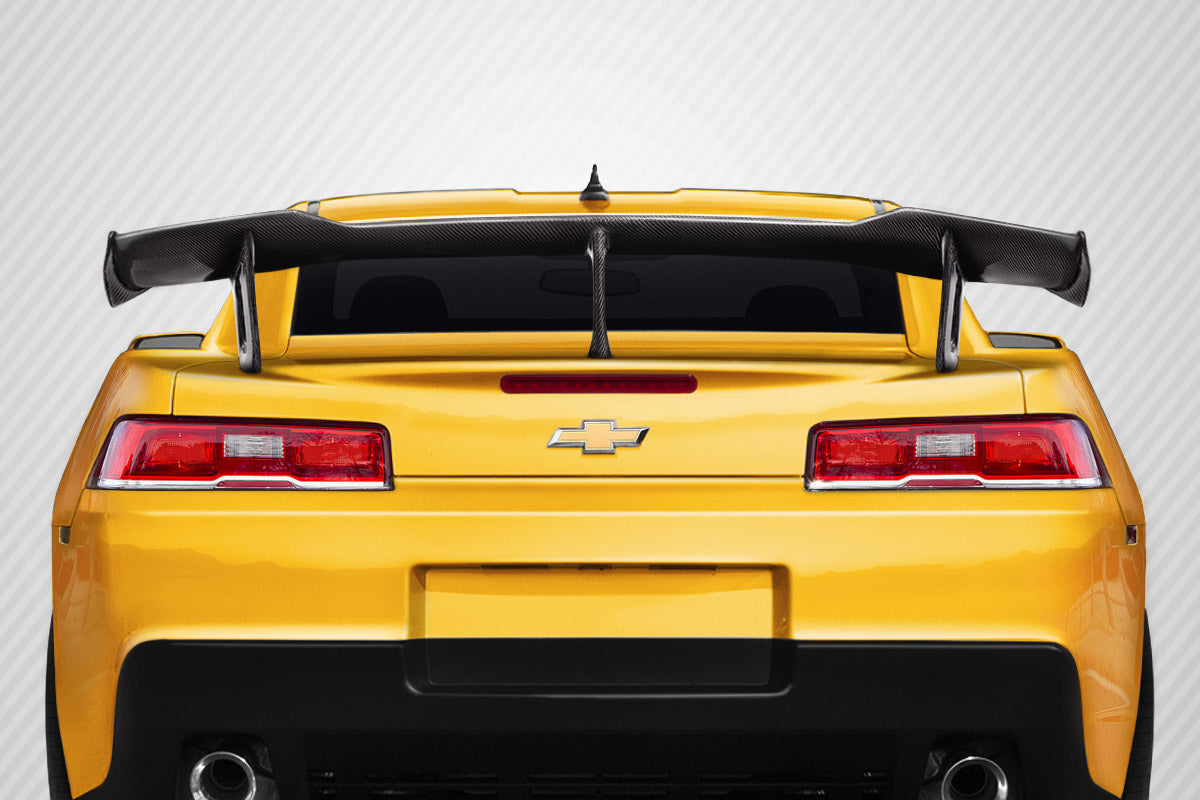 Carbon Creations ZL1 V2 Look Wing Spoiler Compatible With 2014-2015 Chevrolet Camaro - 3 Piece - 115079