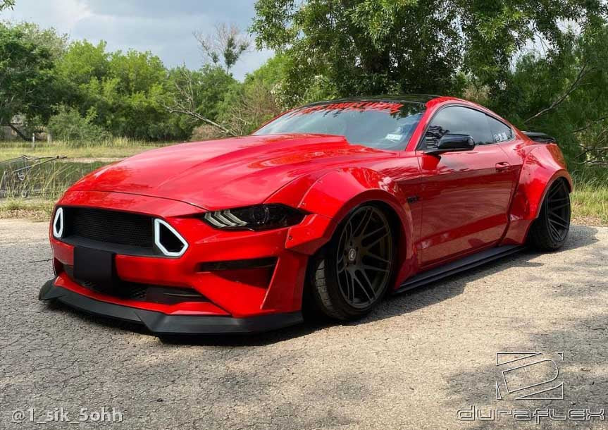 Extreme Dimensions Duraflex Grid Body Kit Compatible With 2018-2023 Ford Mustang - 8 Piece - 115125
