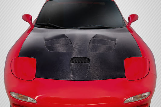 Carbon Creations Scooter Hood Compatible With 1993-1997 Mazda RX7 - 1 Piece - 115129
