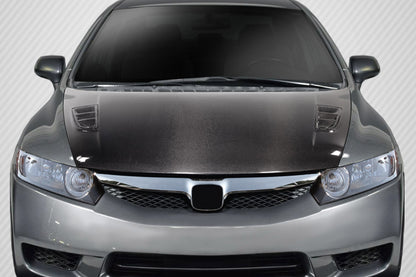 Carbon Creations Type M Hood Compatible With 2006-2011 Honda Civic - 1 Piece - 115131