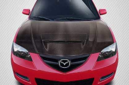 Carbon Creations M-Speed Hood Compatible With 2004-2008 Mazda 3 - 1 Piece - 115133