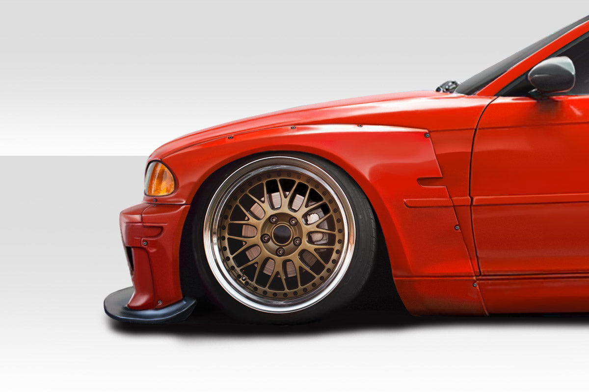 Extreme Dimensions Duraflex Circuit Wide Body Front Fenders Flares Compatible With 1999-2001 BMW 3 Series - 4 Piece - 115153