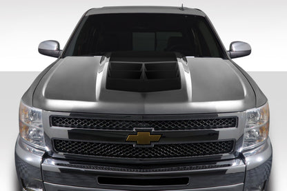 Extreme Dimensions Duraflex ZL1 Look Hood Compatible With 2007-2013 Chevrolet Silverado - 1 Piece - 115174