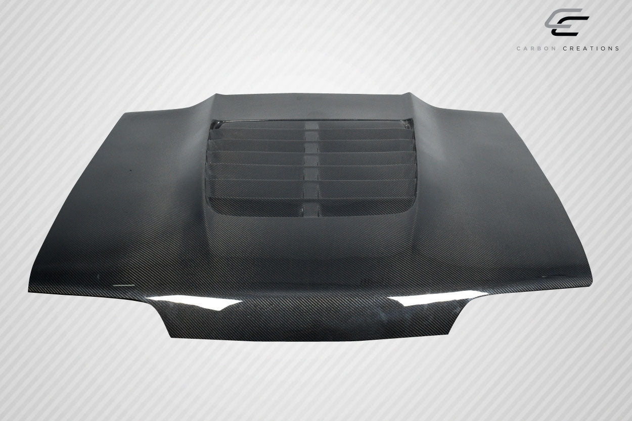 Carbon Creations GT500 V2 Hood Compatible With 1987-1993 Ford Mustang - 1 Piece - 115188