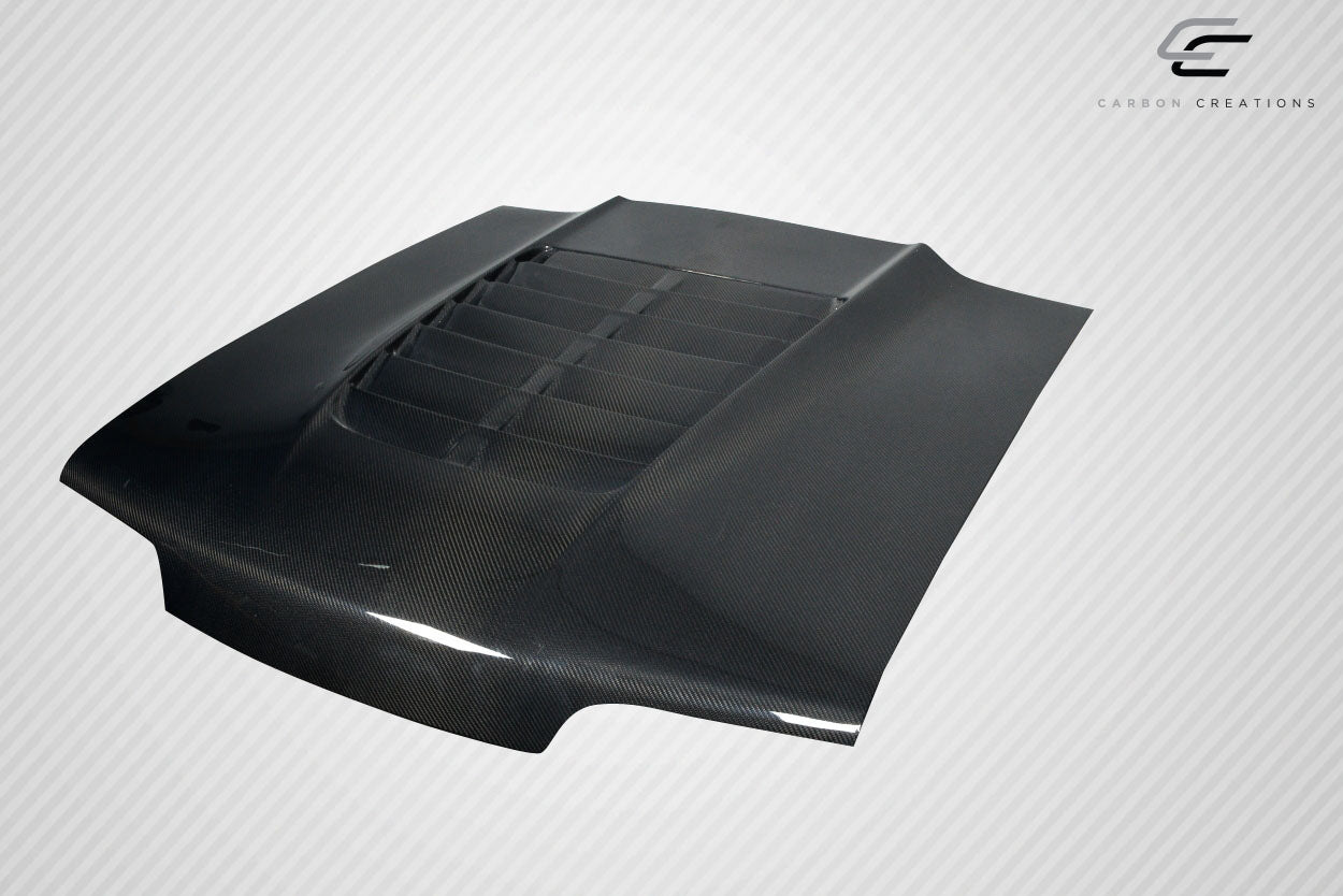 Carbon Creations GT500 V2 Hood Compatible With 1987-1993 Ford Mustang - 1 Piece - 115188
