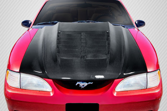 Carbon Creations GT500 V2 Hood Compatible With 1994-1998 Ford Mustang - 1 Piece - 115190