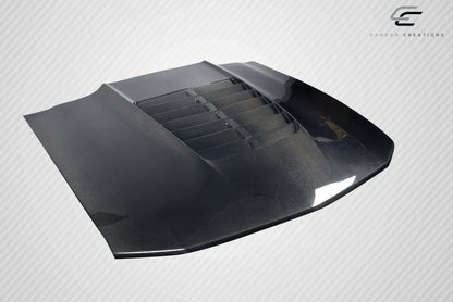 Carbon Creations GT500 V2 Hood Compatible With 2005-2009 Ford Mustang - 1 Piece - 115194