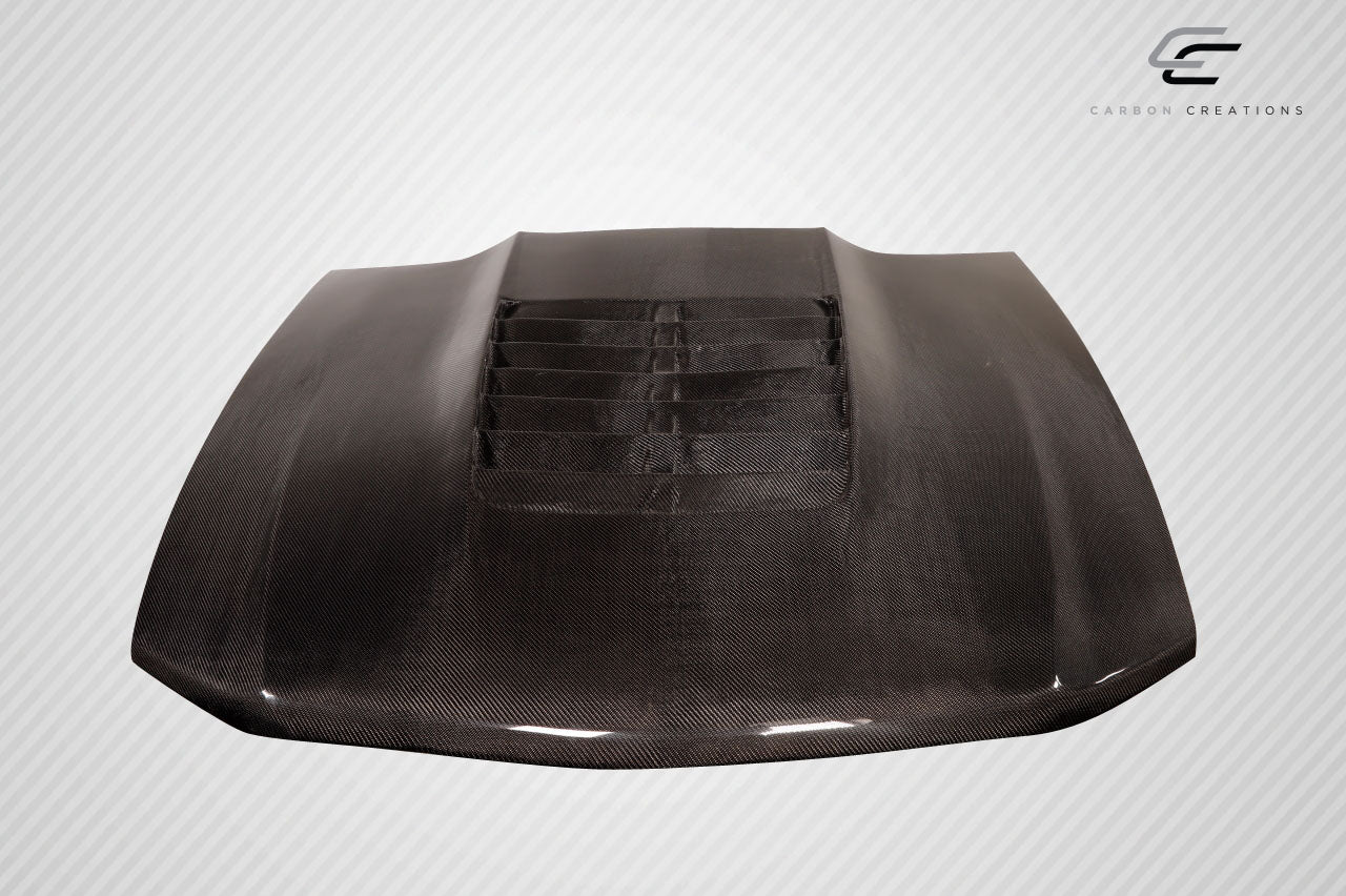 Carbon Creations GT500 V2 Hood Compatible With 2010-2012 Ford Mustang - 1 Piece - 115196