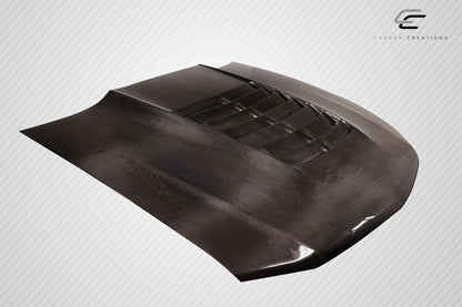 Carbon Creations GT500 V2 Hood Compatible With 2010-2012 Ford Mustang - 1 Piece - 115196