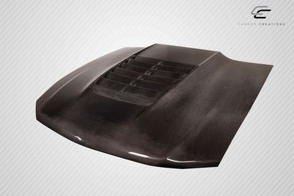Carbon Creations GT500 V2 Hood Compatible With 2010-2012 Ford Mustang - 1 Piece - 115196
