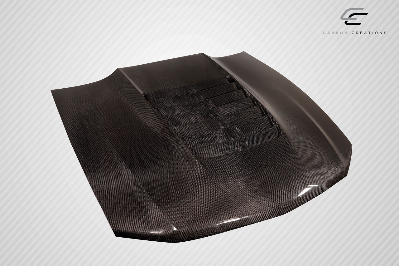 Carbon Creations GT500 V2 Hood Compatible With 2010-2012 Ford Mustang - 1 Piece - 115196
