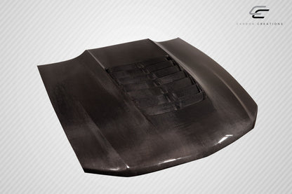 Carbon Creations GT500 V2 Hood Compatible With 2010-2012 Ford Mustang - 1 Piece - 115196