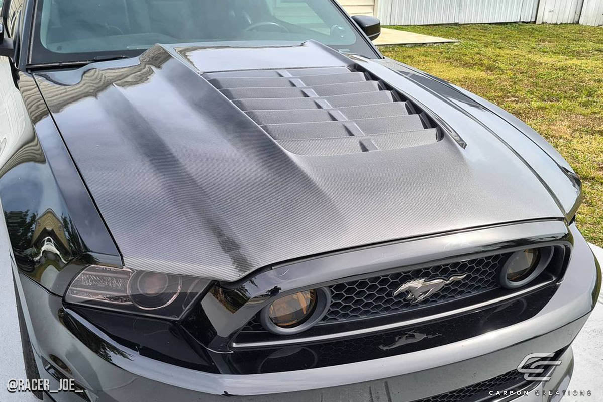 Carbon Creations GT500 V2 Hood Compatible With 2013-2014 Ford Mustang - 1 Piece - 115198